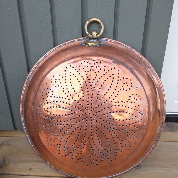 Copper Colander Etsy