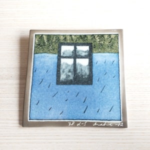 Arabia Finland, Heljä Liukko-Sundström, Forest and River, Window View, Nordic Gift, Wall Decor