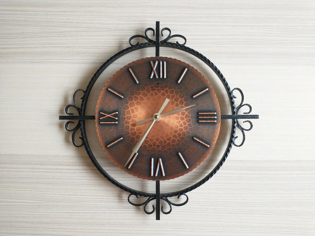 Junghans Electronic Wall Clock, Germany, Man Cave, Lodge Etsy