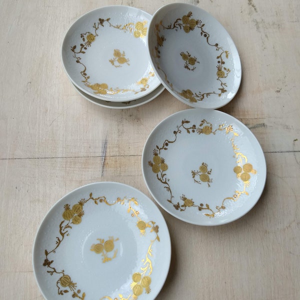 Set of 5 Björn Wiinblad Small Romanze Dishes/Rosenthal