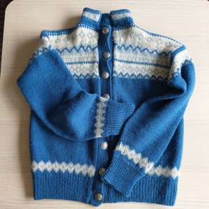 Norwegian Hand Knitted Kofte / Norwegian Traditional Sweater