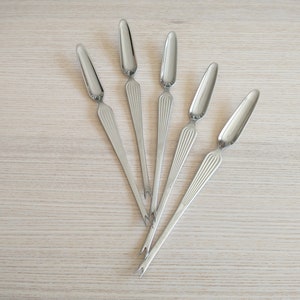 Set of 5 Hackman Scandia Lobster Forks / Alien / Mid-century Design