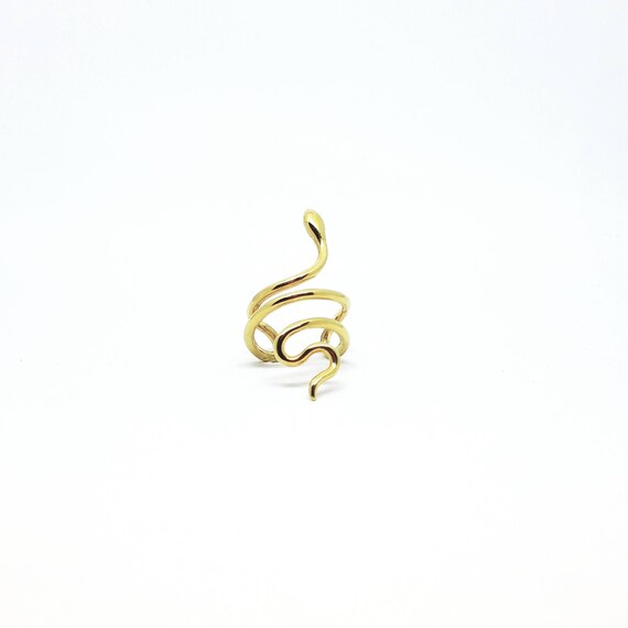 Gold tubes ring /'/' Physis/'/' handmade Greek ring design BRASS metal gold-plated 18K Gold plated Tube ring statement tubes gold-plated ring
