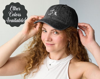 Chapeau papa brodé dragon - Casquette de baseball livresque fantastique