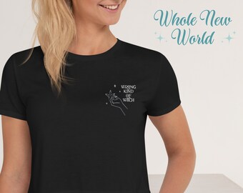 Wrong Kind of Witch | Manon | Embroidered Crop Tee | Wingleader Witchling Throne of Glass TOG Sarah J Maas Cropped T-Shirt