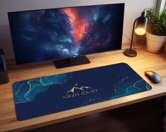 Nacht Hof Schreibtisch Matte Maus Unterlage | Ein Gericht von Nebel und Wut inspiriert | Velaris ACOTAR ACOMAF | Spielmatte