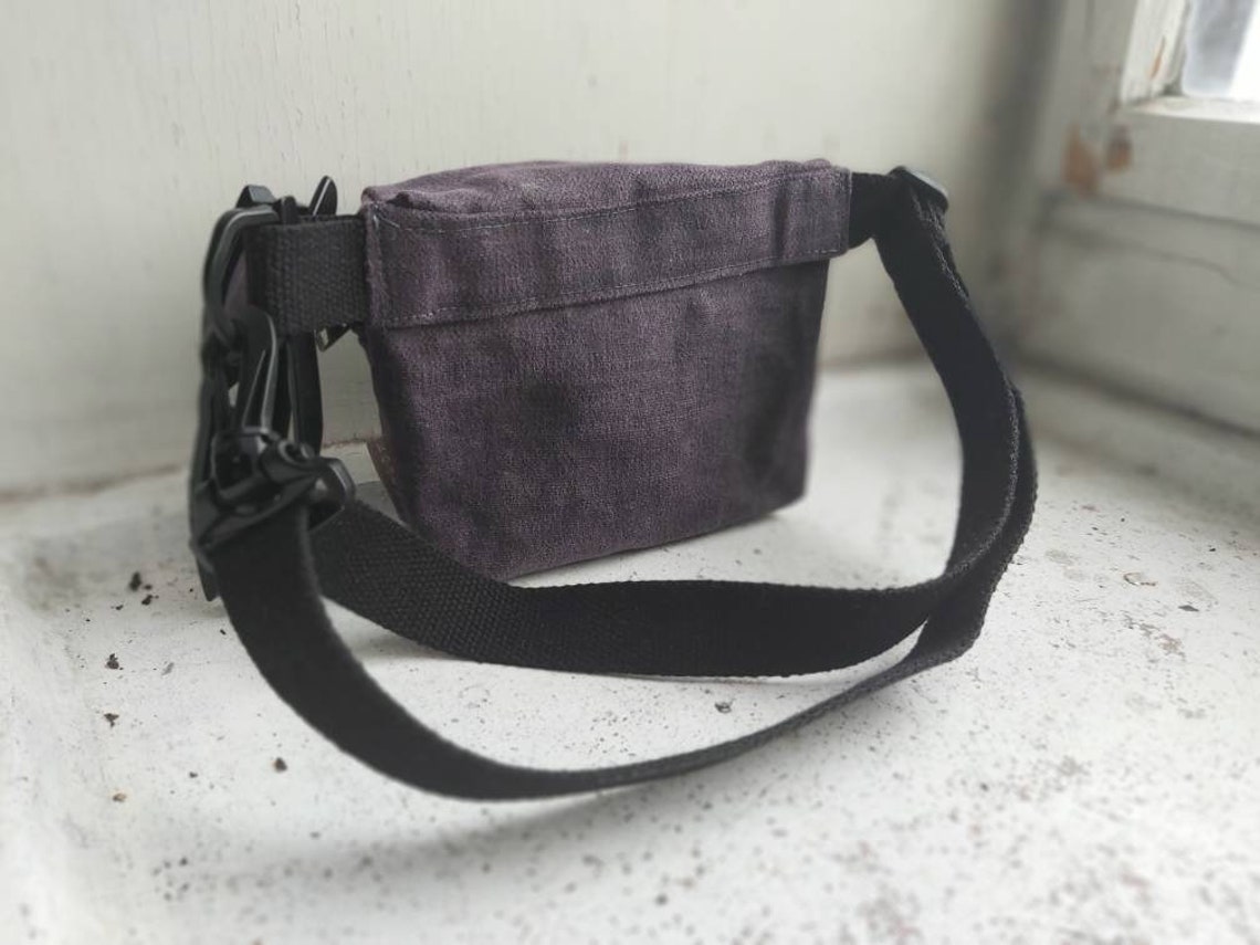 Fanny Pack Waxed Canvas Bum Bag Crossbody Bag Hip Pouch Waist Etsy
