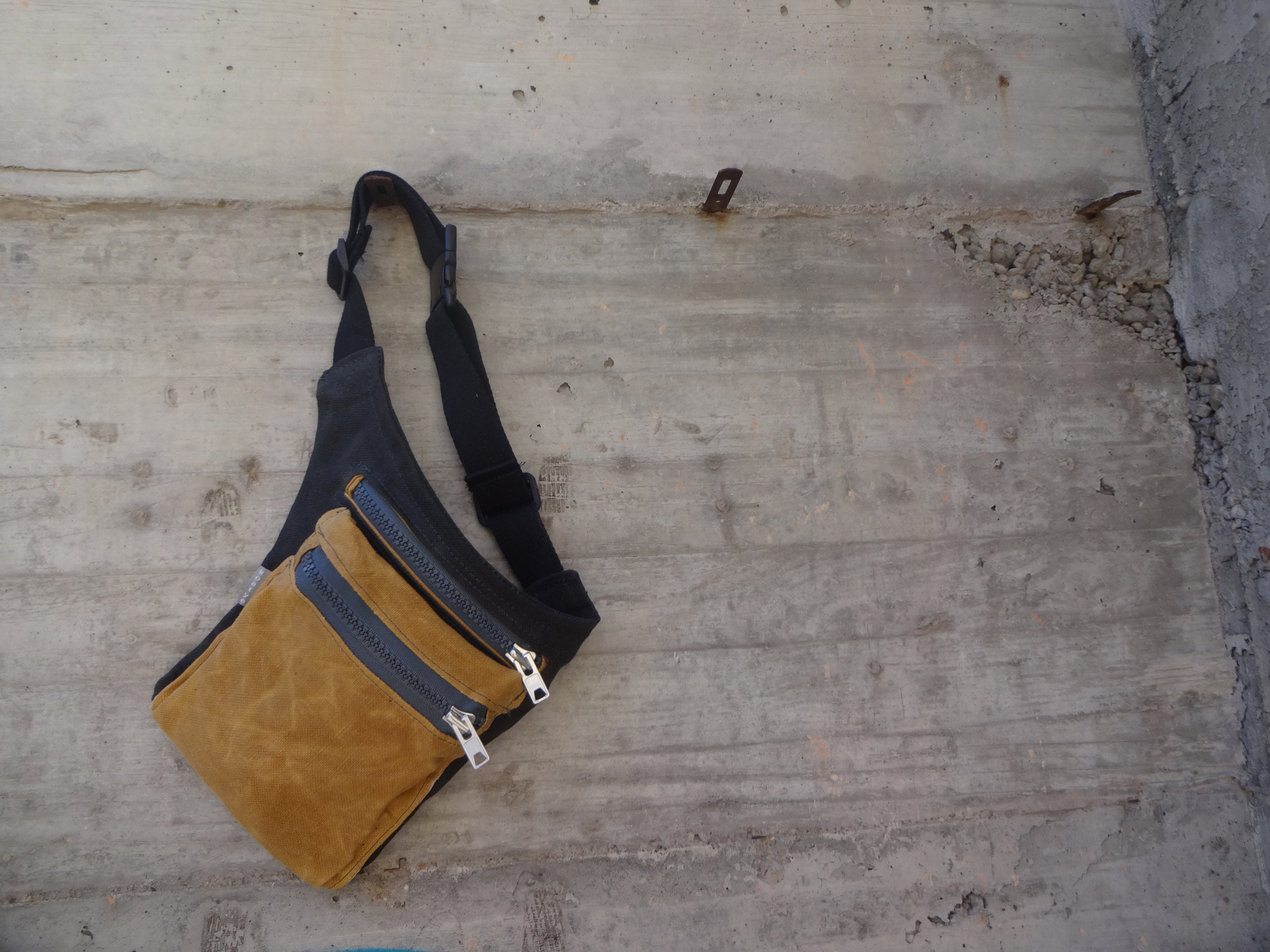 Hip Bag Waist Bag Waxed Canvas Fanny Pack Bicycle Bag Etsy