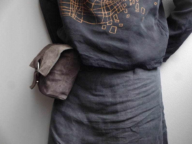 Waxed Canvas Fanny Pack Bum Bag Crossbody Bag Hip Pouch Waist Etsy