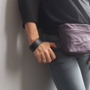 Fanny Pack  Waxed Canvas Bum Bag Crossbody Bag Hip Pouch Waist Bag