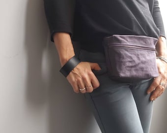 Fanny Pack  Waxed Canvas Bum Bag Crossbody Bag Hip Pouch Waist Bag