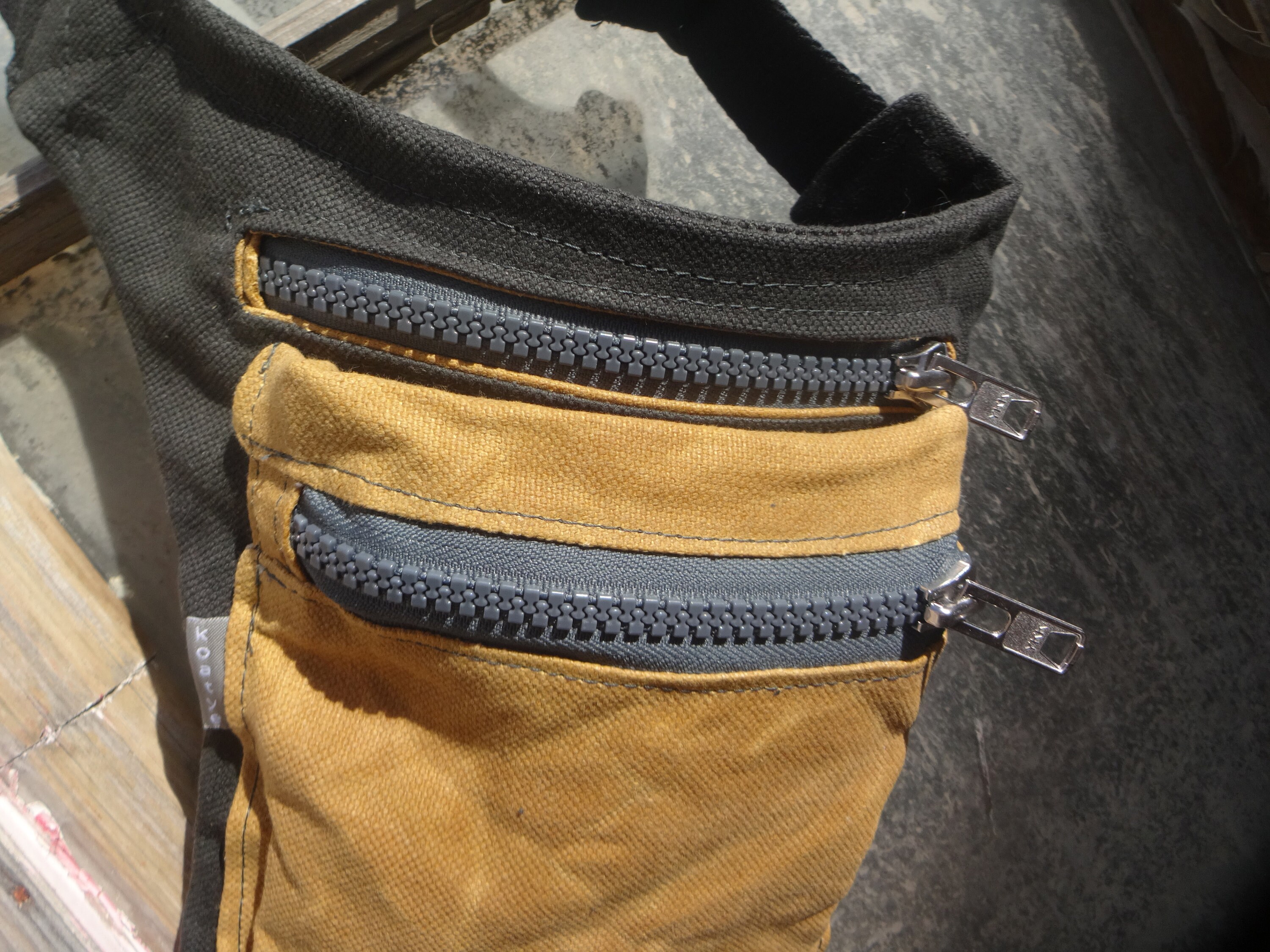Hip Bag Waist Bag Waxed Canvas Fanny Pack Bicycle Bag Etsy
