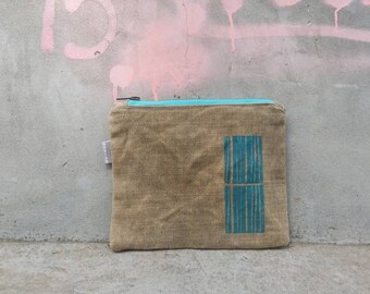 Bolso de mano de lona encerada
