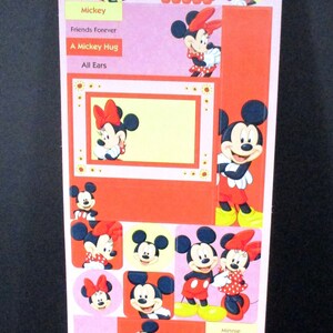 Sandylion Disney Mickey y Minnie Mouse Amistad Amor Pegatinas Rosas Rojos