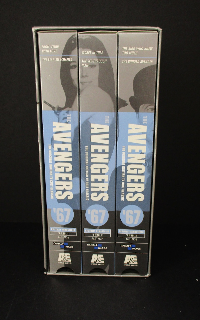 The Avengers '67 Set 1 (3 VHS Box Set, 1995, A&E Home Video) Diana Rigg ...