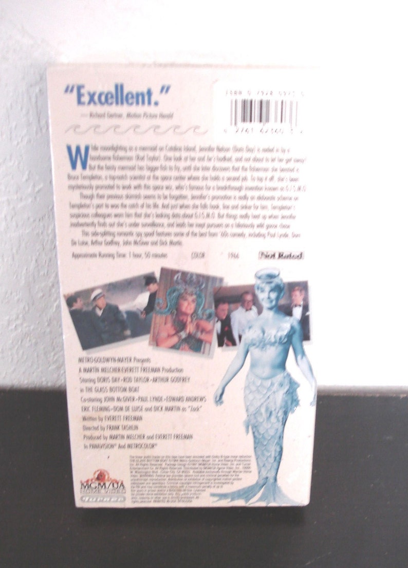 The Glass Bottom Boat VHS 1991 Doris Day, Dom Deluise, Paul Lynde Brand