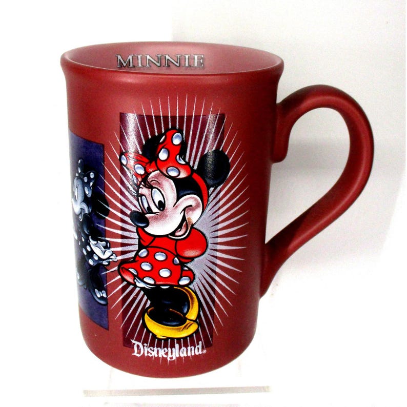 Disneyland Minnie Mouse Poses Maron Coffee Mug Novelty, Authentic Disney Parks image 1