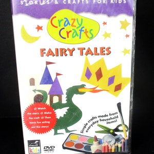 クレイジークラフトフェアリーテイルズ（DVD、2001年、新品）子供向けストーリー＆クラフト