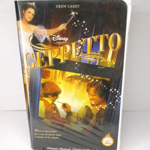 THe Wonderful World Of Disney Geppetto (VHS, 2000 Clamshell) Drew Carey