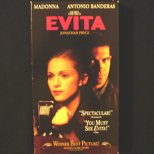 Evita (VHS,1997) Madonna, Antonio Banderas, Jonathan Pryce