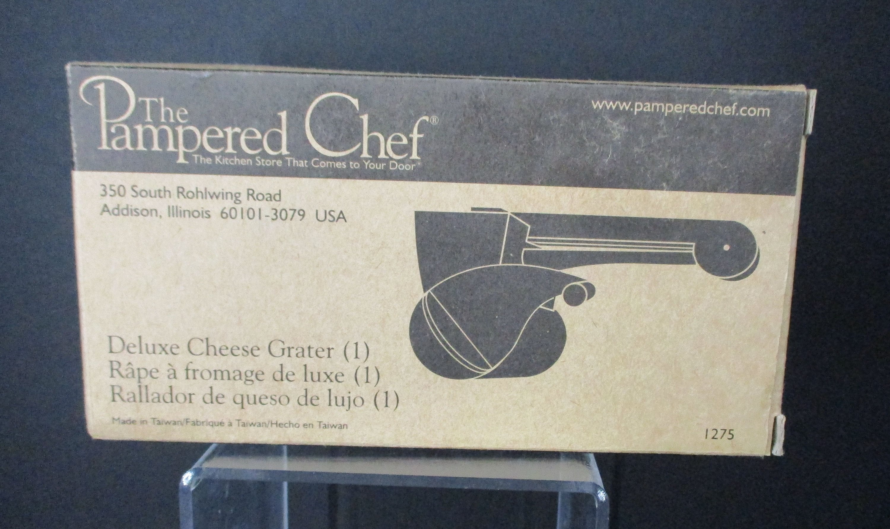 Pampered Chef Deluxe Cheese Grater 1275 with Box and Instructions