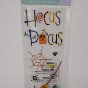 Ein Hauch von Jolee es Halloween Magic 9 Dimensional Stickers Hocus Pocus Brand New