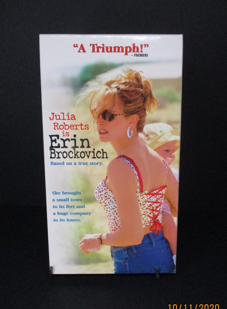 Erin Brockovich 2000 VHS Julia Roberts, Albert Finney, Cherry Jones Etsy