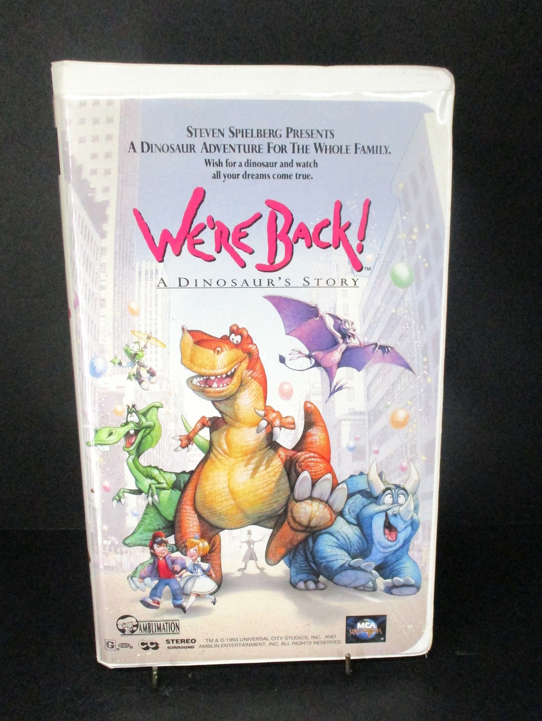 Were Back A Dinosaurs Story (VHS, 1994, Clamshell) John Goodman, Rhea ...