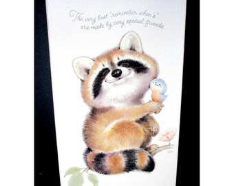 Álbum de fotos Hallmark Special Friends Mapache Verde Vichy, Libro de recuerdos, Nuevo