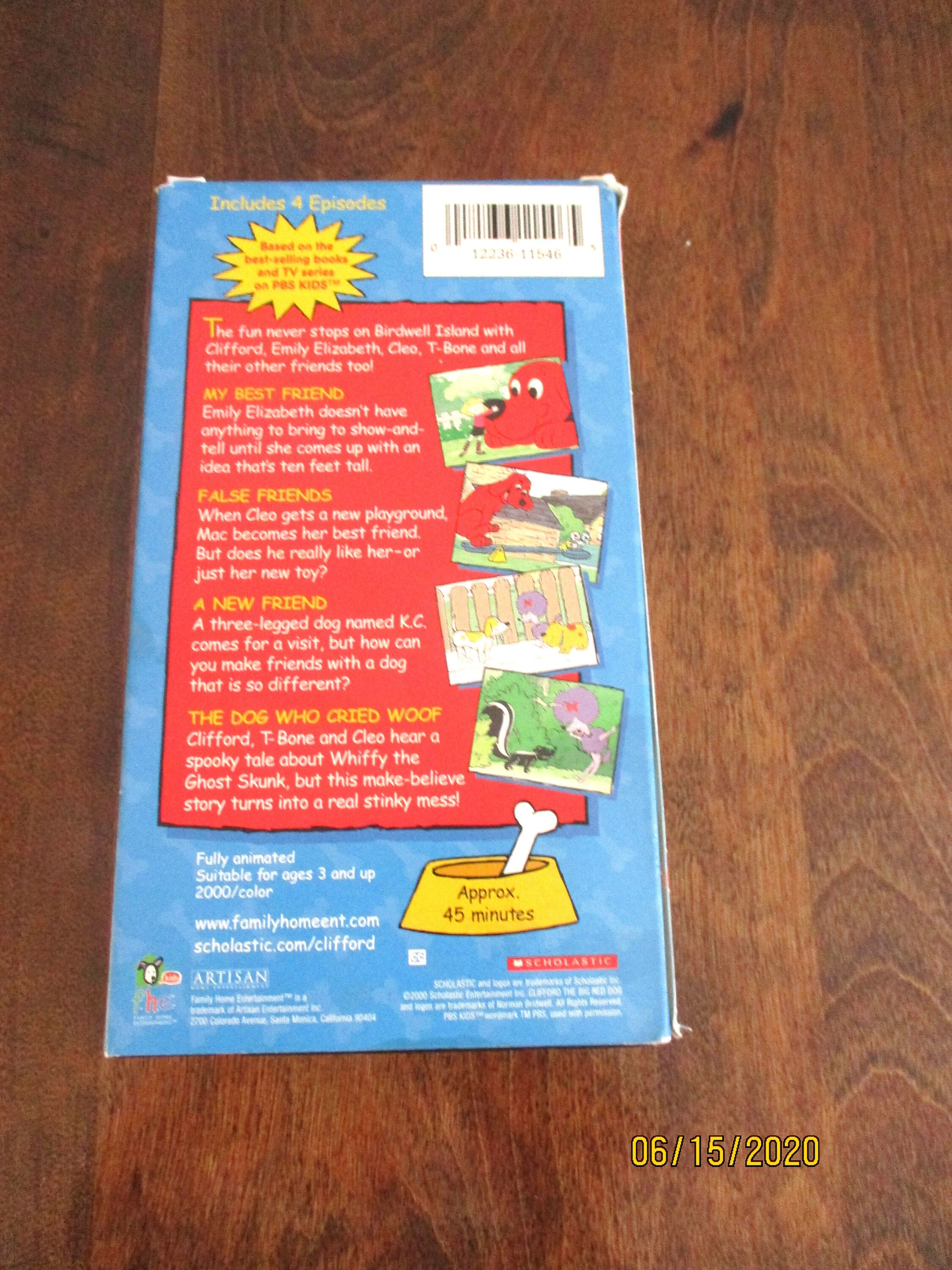 Clifford the Big Red Dogclifford's Best Friends VHS 2000 John Ritter