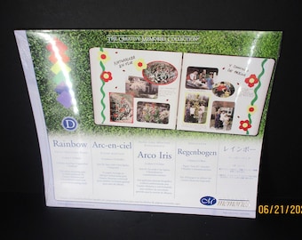 Creative Memories Rainbow Photo Mounting Paper 6 Colors 12 Sheets (2004) New