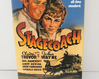 駅馬車 (1939) ジョン・ウェイン クレア・トレバー 映画ポスター復刻版