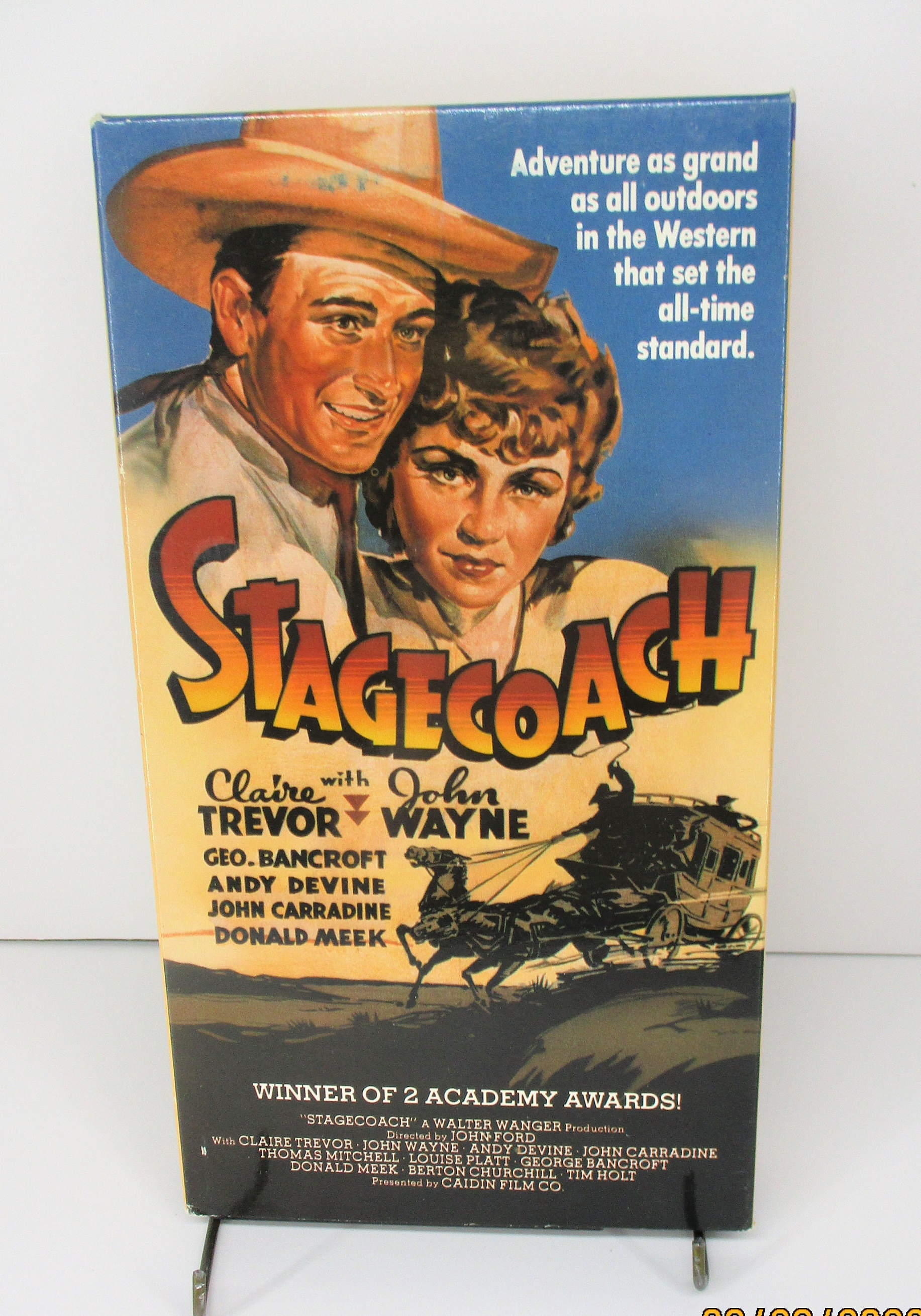 Stagecoach (VHS 1990) John Wayne, Claire Trevor - Etsy, image size:1833x2619