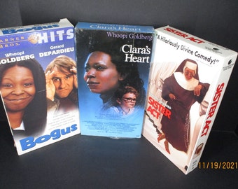 Whoopi Goldberg VHS 3 Movie Lot   Bogus,  Sister Act,  Clara's Heart