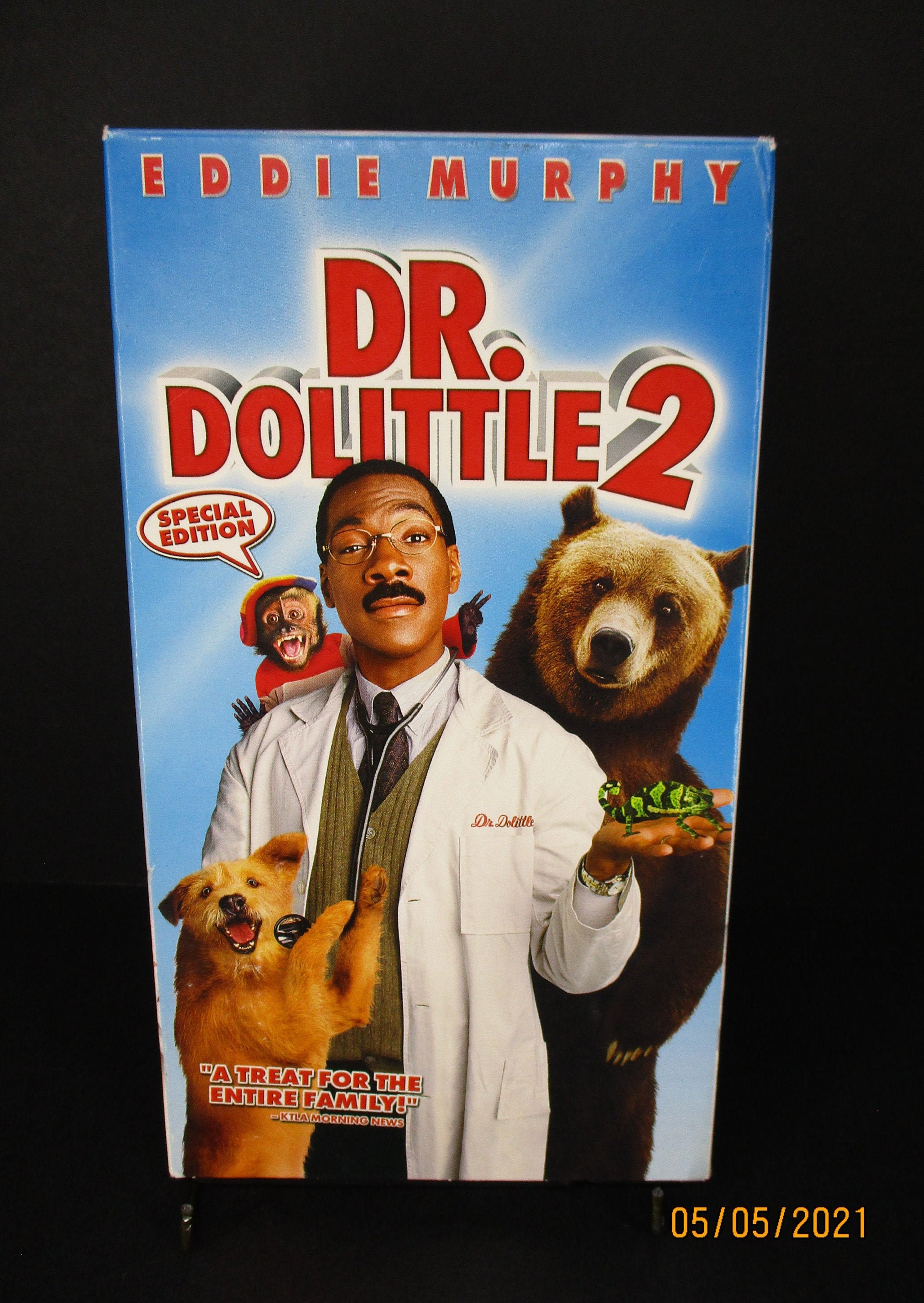 Dr. Dolittle 2 ( VHS 2001) Eddie Murphy, Raven-symone, Steve