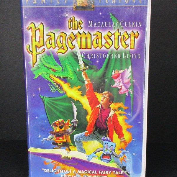 The Pagemaster (VHS, 1995, Clam-Shell) Macaulay Culkin, CHrisyopher Lloyd