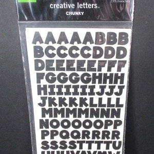 Serif Black Letter Stickers - Creative Memories