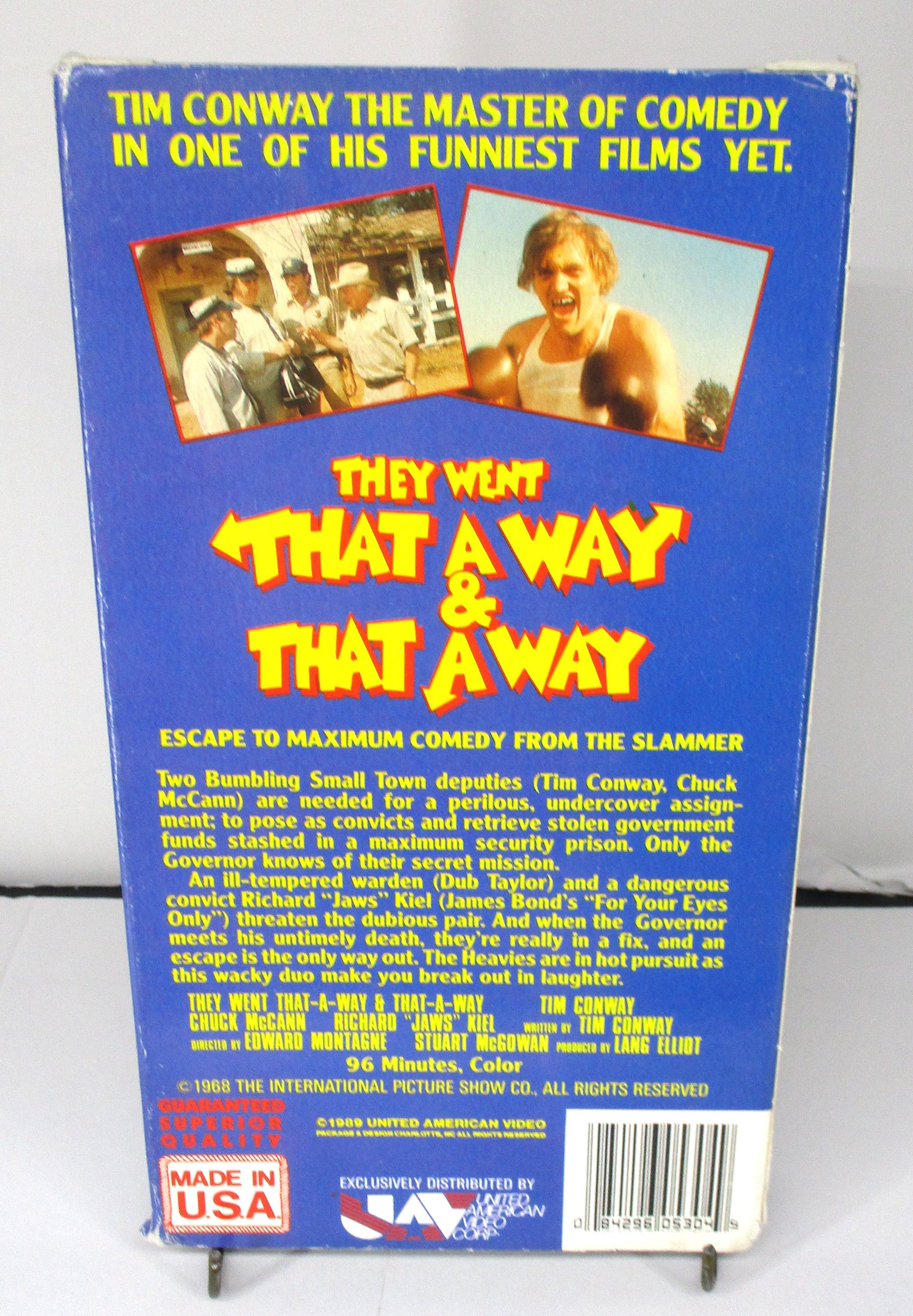 They Went That A Way & That A Way (VHS, 1989) Tim Conway, Richard