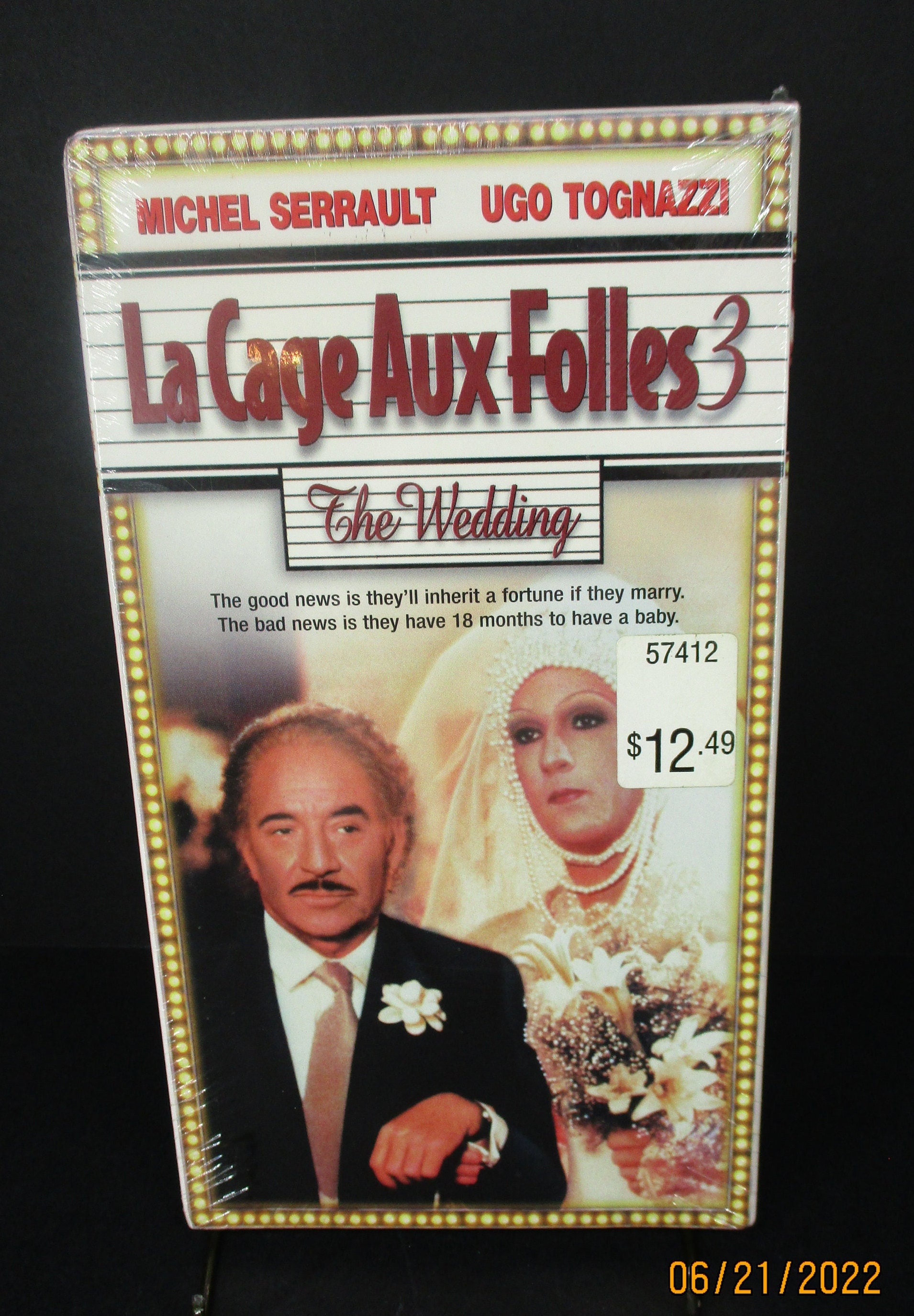 Pedestrian Happy homosexual La Cage Aux Folles 3 the Wedding VHS 1996 Brand New Michael - Etsy