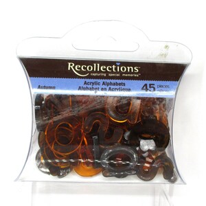 Alfabetos acrílicos Recollections Otoño Negro y naranja Halloween Nuevo