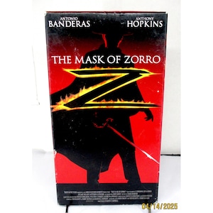 The Mask of Zorro (VHS, 1998) Antonio Banderas, Anthony Hopkins Movie
