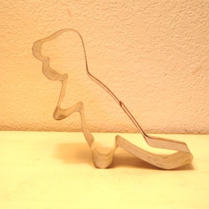 Dinosaur Metal Cookie Cutter- 3.25&quot; Tall- Excellent Condition