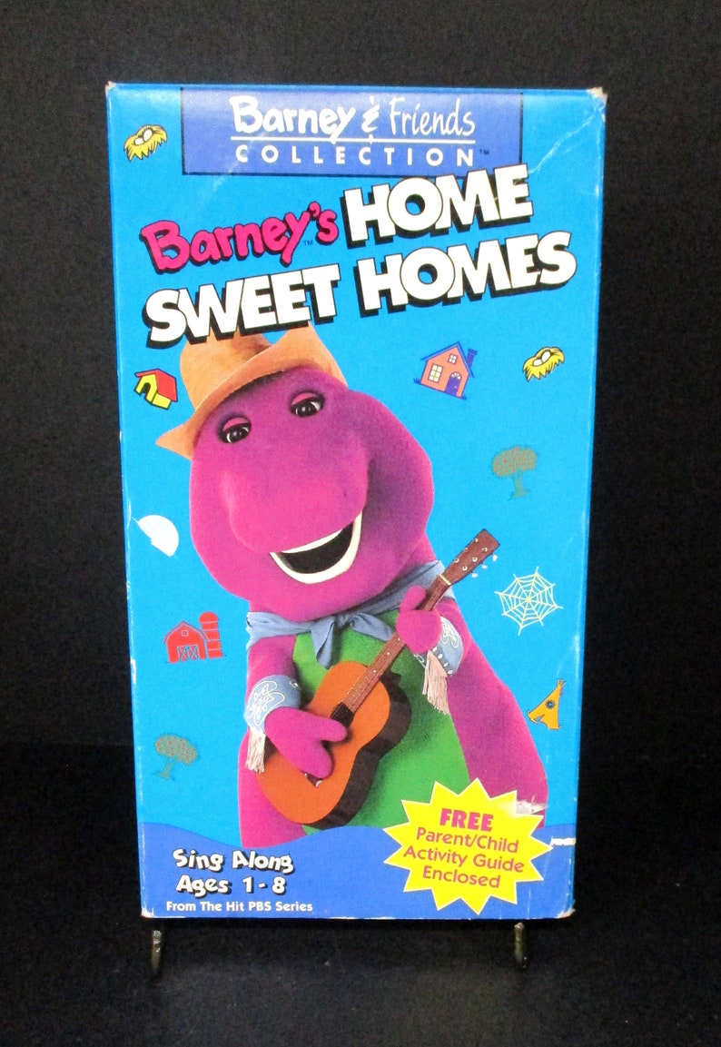Barney's Home Sweet Homes VHS, 1993, White Tape Sing Along Etsy