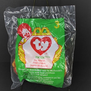 McDonald Ty Beanie Babies Twigs the Giraffe (1998 Series #3 ) Brand New