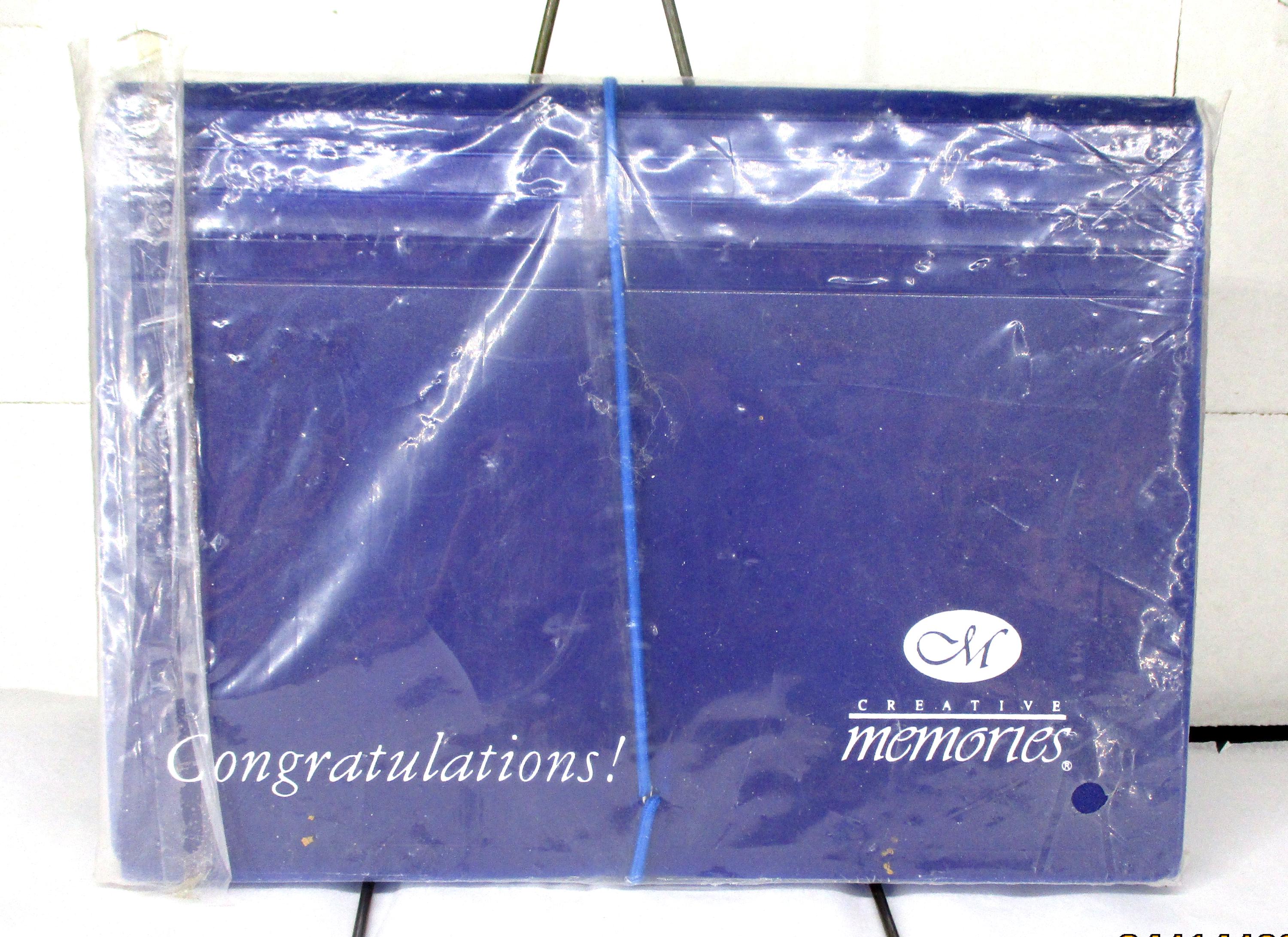 Creative Memories Congratulations Blue Photo Organizer New