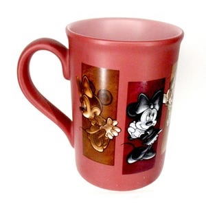 Disneyland Minnie Mouse Poses Maron Coffee Mug Novelty, Authentic Disney Parks image 3