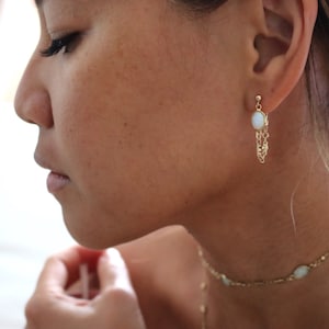 Opal | Chain Earrings