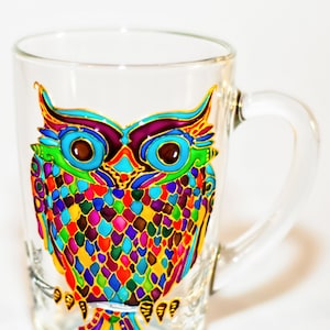 Personalized Owl Gift, Handmade Owl Coffee Mug, Custom Owl Mug