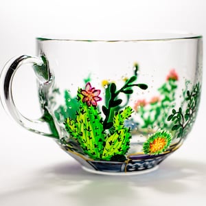 Personalized Cactus Mug, Desert Wedding Mug, Southwestern Mug, Custom Plant Lady Gift
