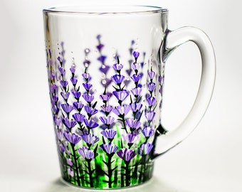 Personalized Bridesmaid Proposal Mugs Custom Lavender Gift for Women Big Glass Coffee Mugs Mom